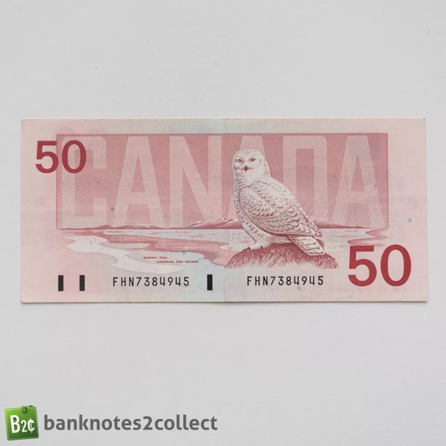 1988 Canadian $50 Banknote - photo 2