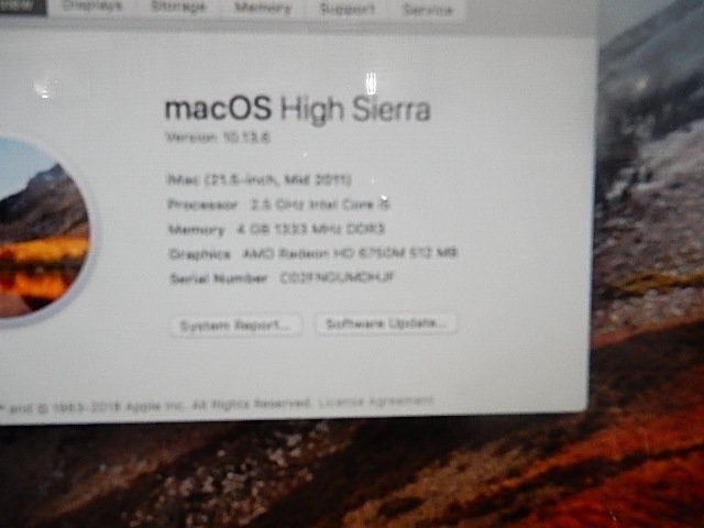 Apple iMac 2011 21.5" i5 2.5GHz 4GB 500GB HDD - photo 4