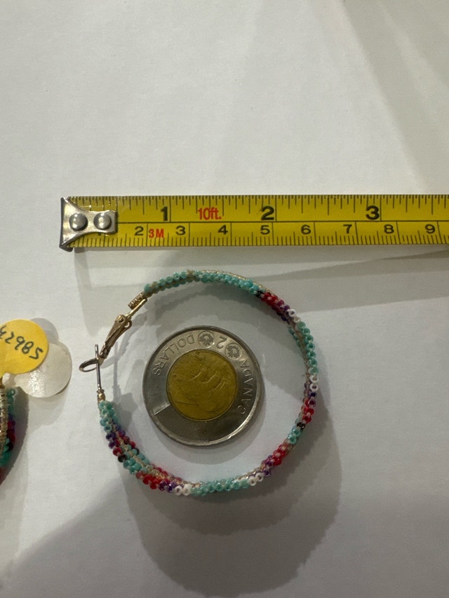 NATIVE BEADED EARRINGS AND HAIR CLIP - photo 4
