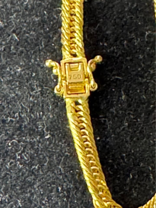 18K Yellow Gold Chain - 750 Stamped, 6g, 20" - photo 2