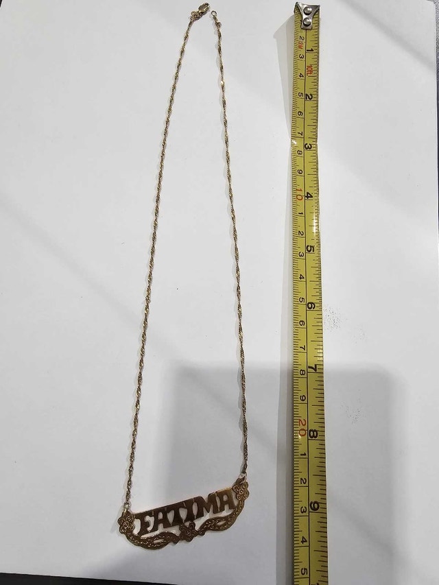 Fatima Necklace 10k Gold 5 Grams 20 Inch