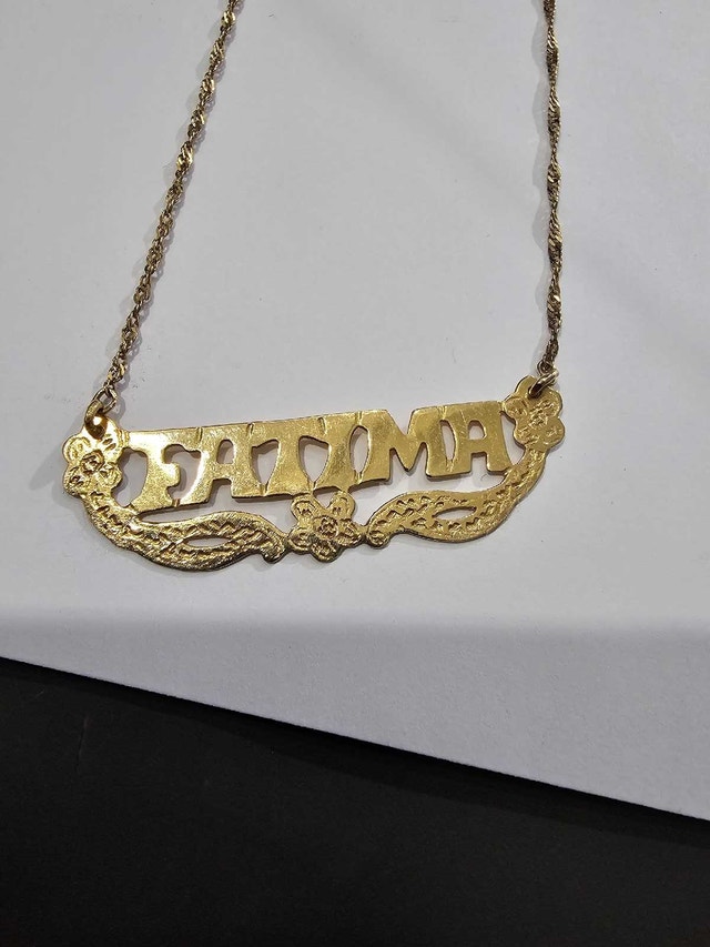 Fatima Necklace 10k Gold 5 Grams 20 Inch - photo 2