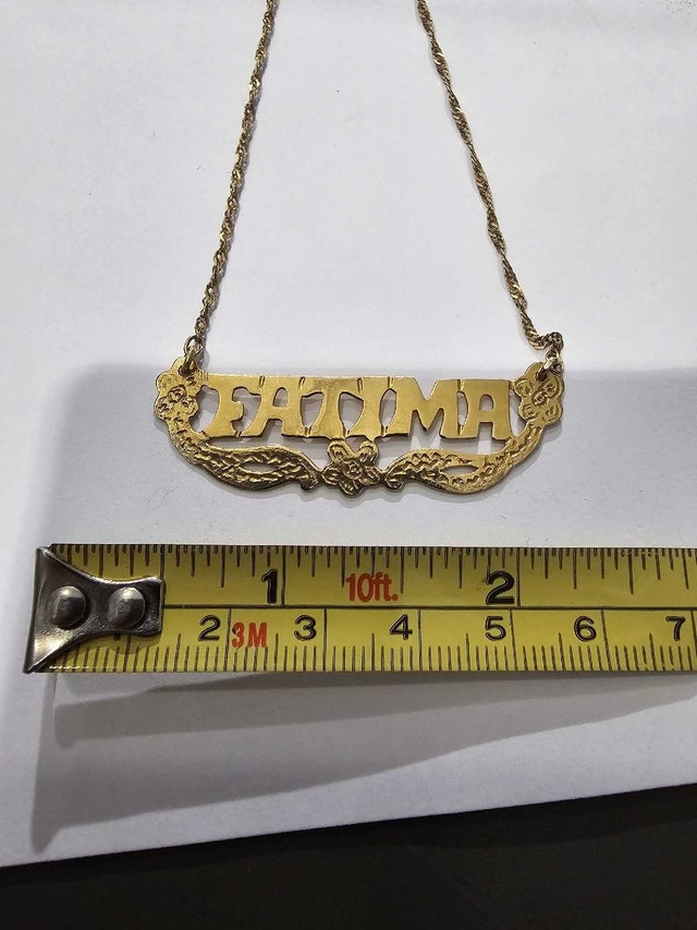 Fatima Necklace 10k Gold 5 Grams 20 Inch - photo 4