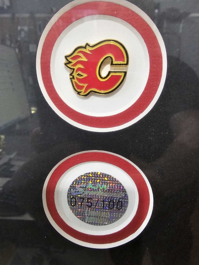 Miikka Kiprusoff Flames Framed Photo - photo 5