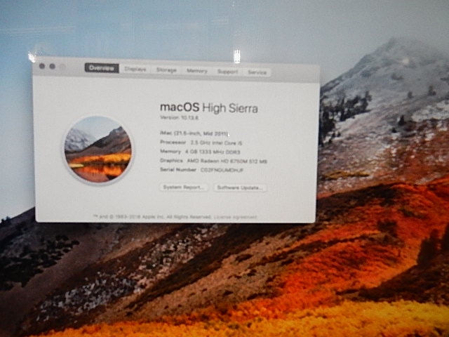 2011 Apple iMac 21.5" Core i5, 4GB RAM, 500GB HDD - photo 5