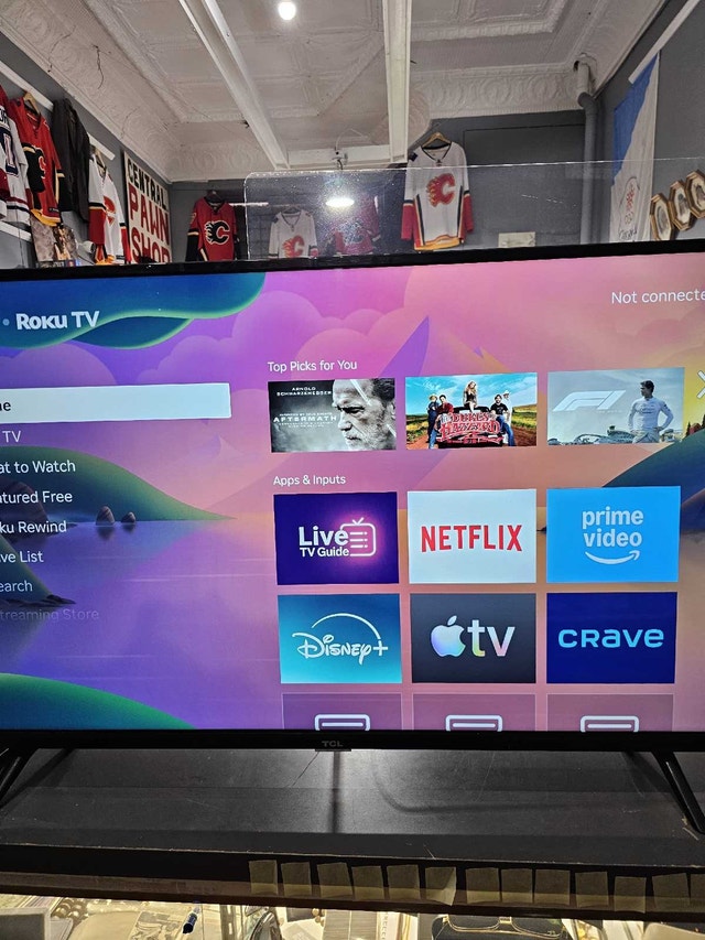 TCL Roku TV 43 inches firm price