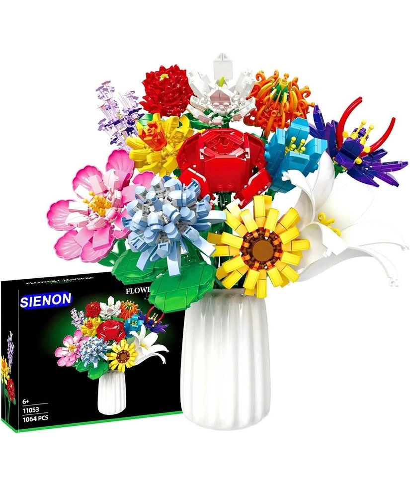 SIENON Flower Bouquet Building Set - 1009 PCS