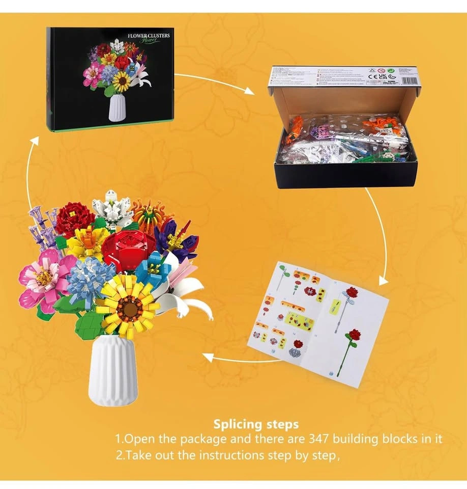 SIENON Flower Bouquet Building Set - 1009 PCS - photo 5