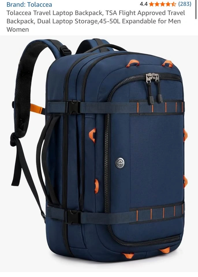 Tolaccea Travel Laptop Backpack, TSA Approved, Dual Laptop Stora - photo 2