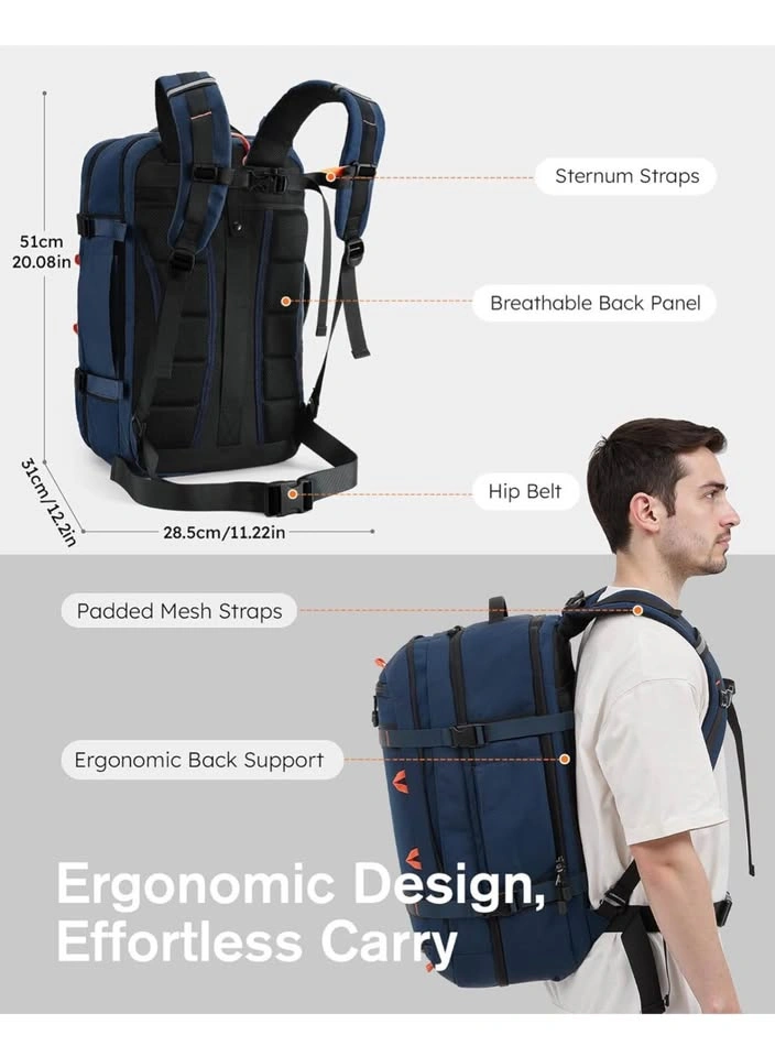Tolaccea Travel Laptop Backpack, TSA Approved, Dual Laptop Stora - photo 5