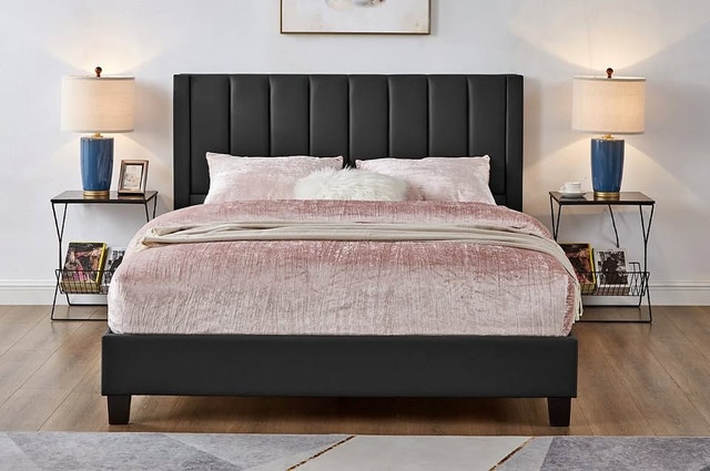 Brand New Black & Grey Queen Bed Frame for Sale!!