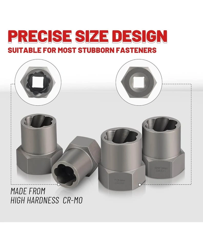 5 Pcs Bolt Extractor Set Heavy Duty - photo 4