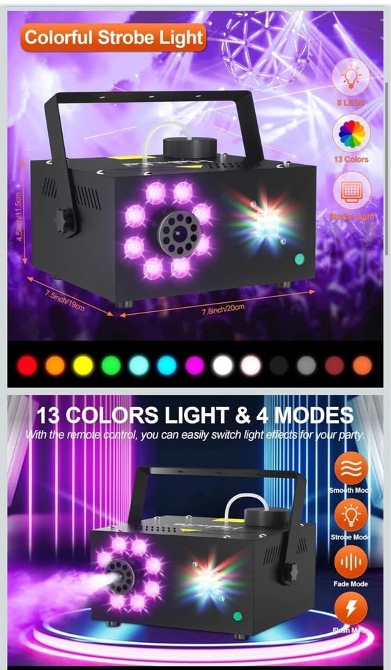 Hakuta Fog Machine with 13 Colors, 500W - photo 2