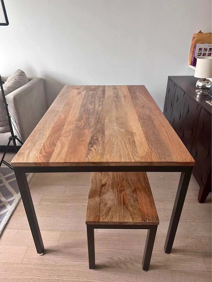 West Elm Box Frame Dining Table and Bench