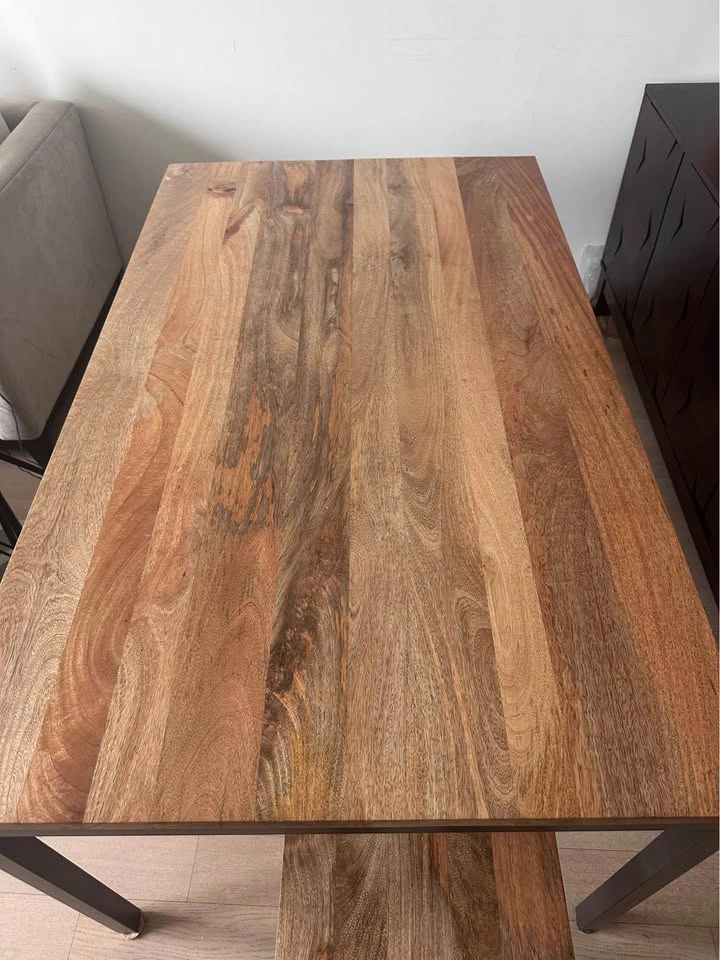 West Elm Box Frame Dining Table and Bench - photo 3