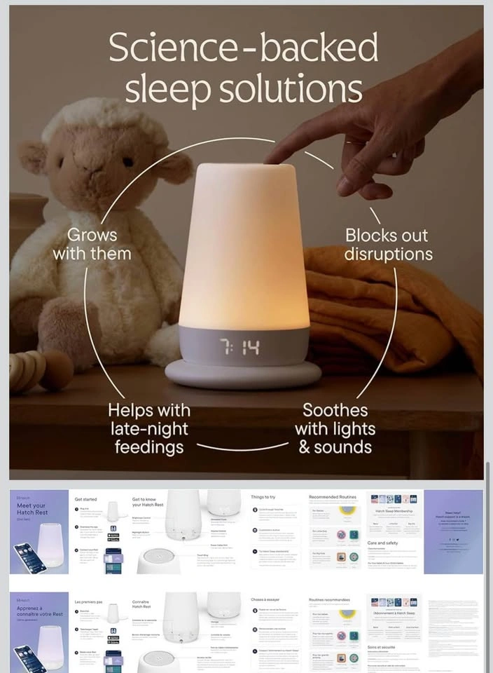 Hatch Rest Baby Sound Machine, Night Light | 2nd Gen - photo 2