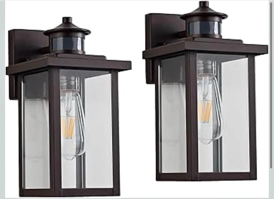 Motion Sensor Outdoor Wall Lights Dusk to Dawn Exterior Light Fi