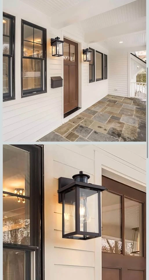 Motion Sensor Outdoor Wall Lights Dusk to Dawn Exterior Light Fi - photo 3