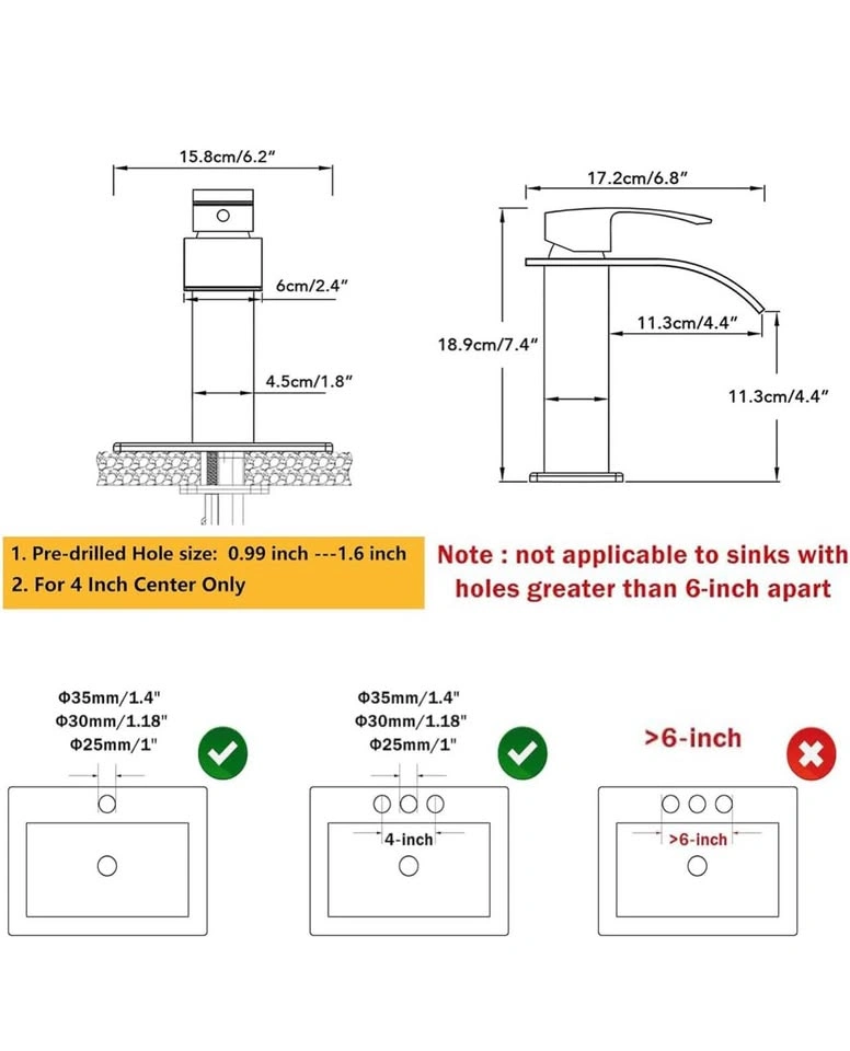 BESy Brushed Nickel Waterfall Faucet - photo 3