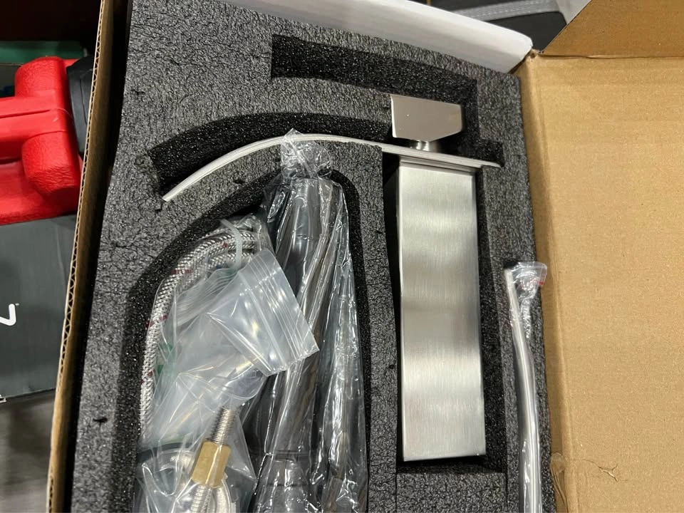 BESy Brushed Nickel Waterfall Faucet - photo 5