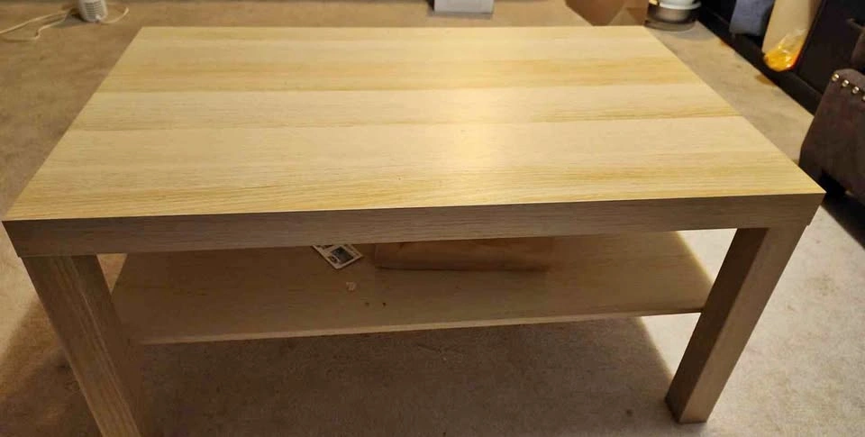 Ikea Wooden Coffee Table with Shelf