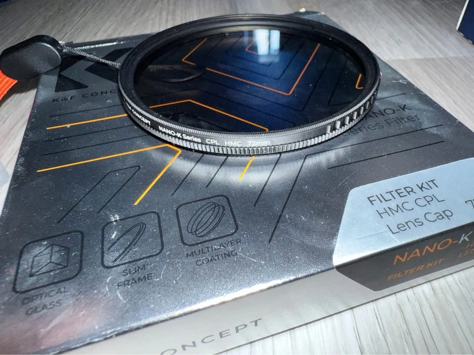 K&F Concept 72mm Polarizing Filter with Lens Cap - photo 2