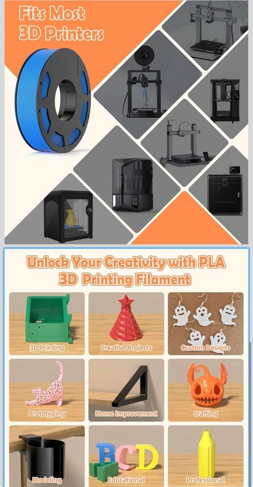 Color PLA Filament Bundle for 3D Printers - photo 3