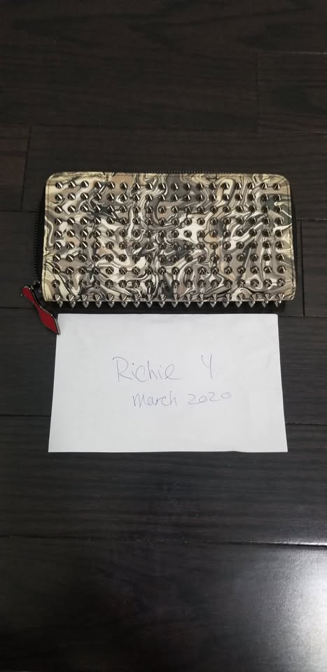 Chris loub. (CL) Spiked Long Wallet Silver - photo 2
