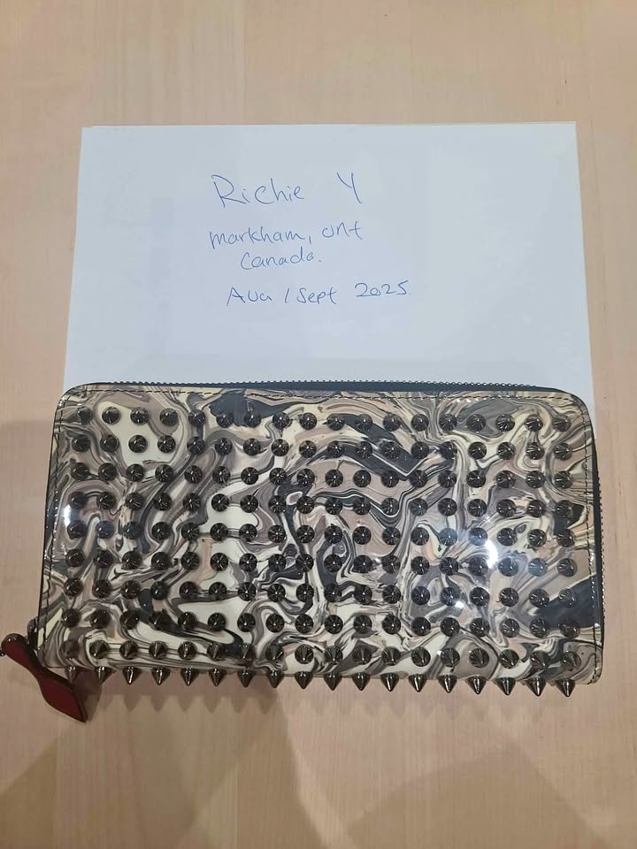 Christian spiked long wallet
