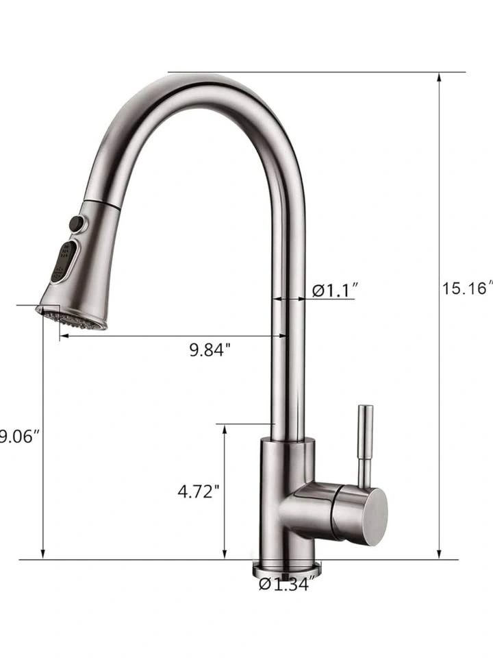 Kitchen Faucet with Pull Down Sprayer - photo 2