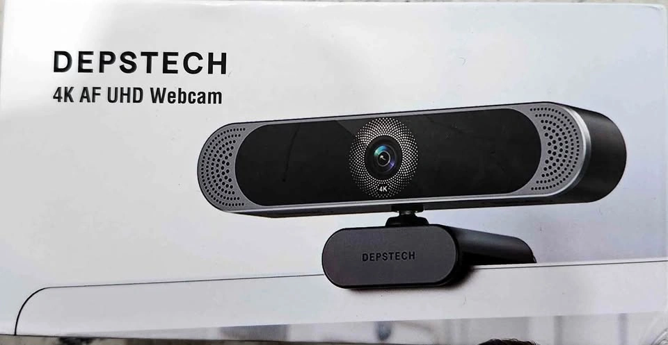 Depstech DW49 Pro 4K UHD Webcam with Tripod and Remote
