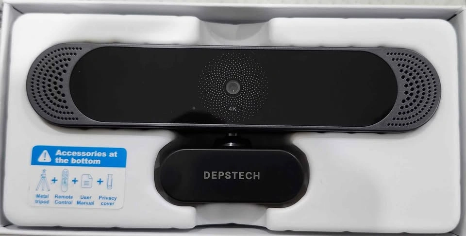 Depstech DW49 Pro 4K UHD Webcam with Tripod and Remote - photo 4