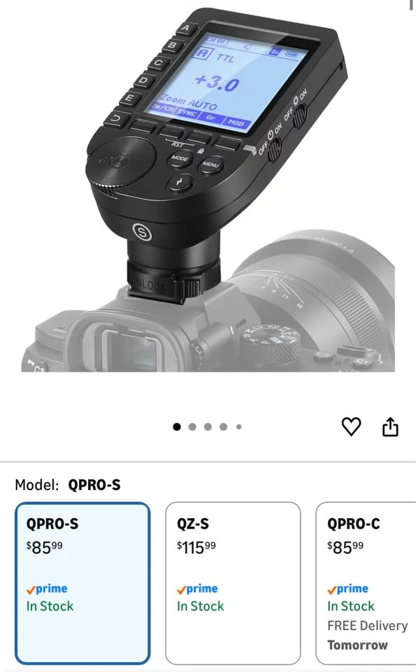 NEEWER QPRO-S TTL Wireless Flash Trigger for Sony - photo 2