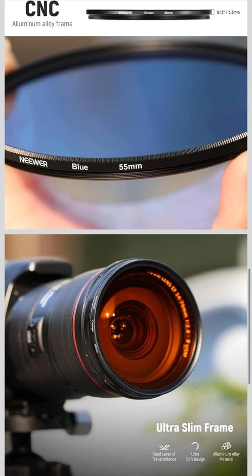 Neewer 9PCS Full Color Lens Filter Set, 52mm - photo 4