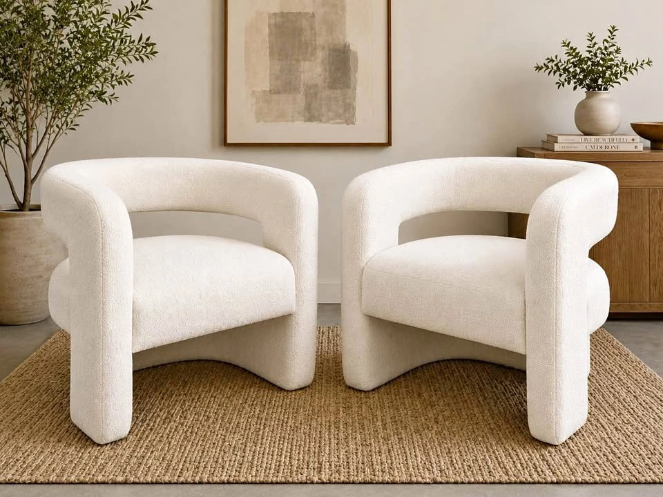 New Lounge Pair - Modern White Trendy
