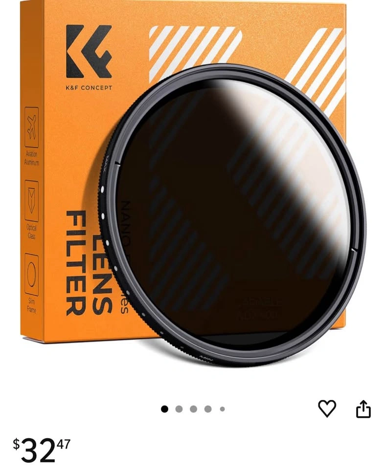 K&F Concept Variable ND2-400 Fader Filter 55mm - photo 2
