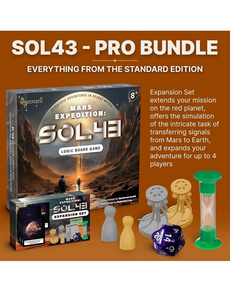Mars Expedition SOL43 Logic Board Game + Expansion - photo 4