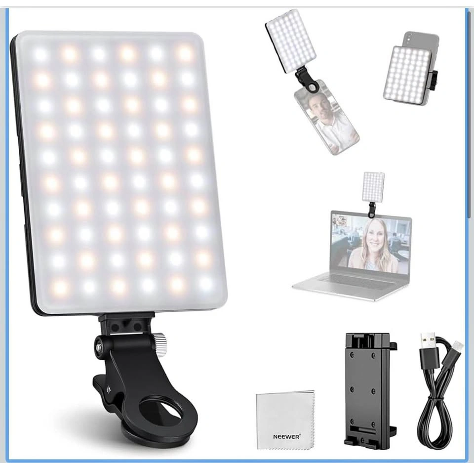 NEEWER LED Selfie Light with Phone Holder