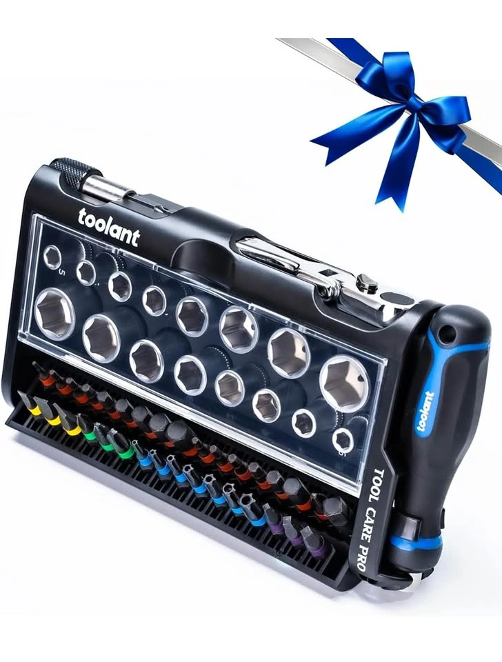 Mini Ratchet Wrench Set 52pcs with Sockets & Bits