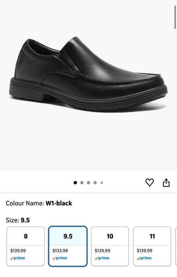 OrthoComfoot Men's Leather Dress Walking Shoes - photo 2