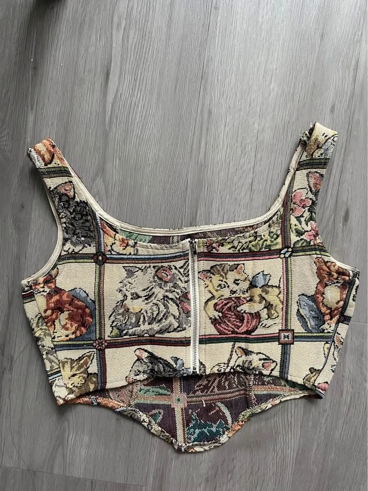 Cat Lover Corset Tank Top - photo 2