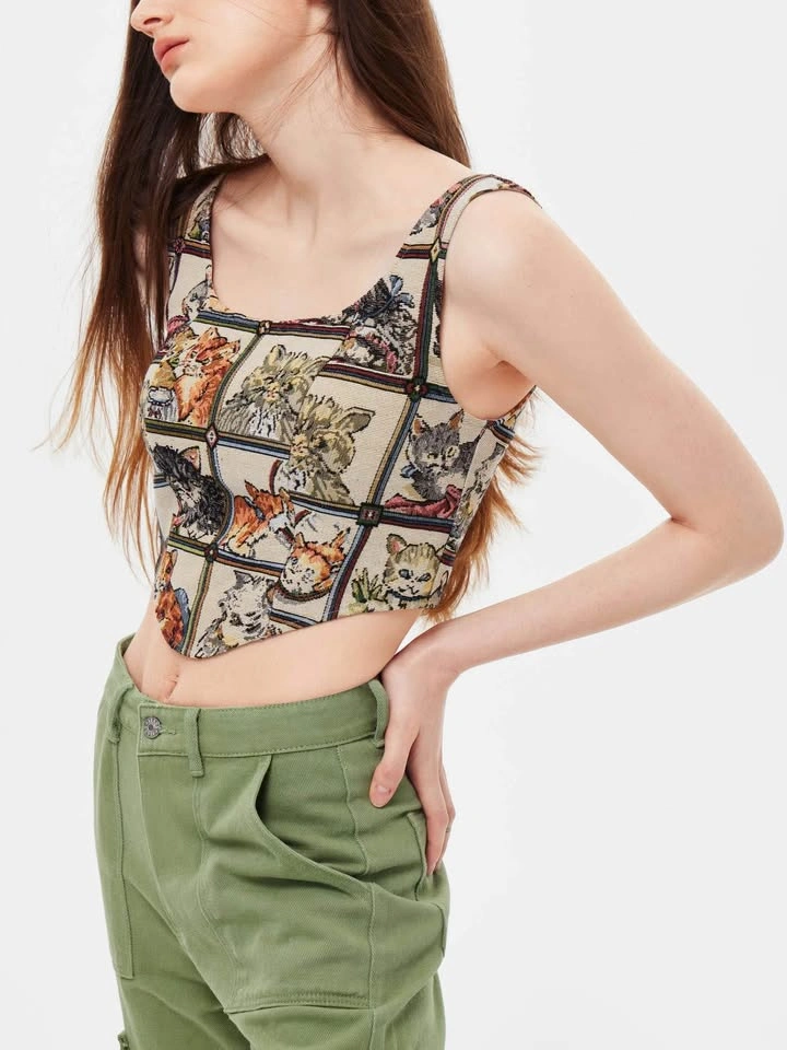 Cat Lover Corset Tank Top - photo 4