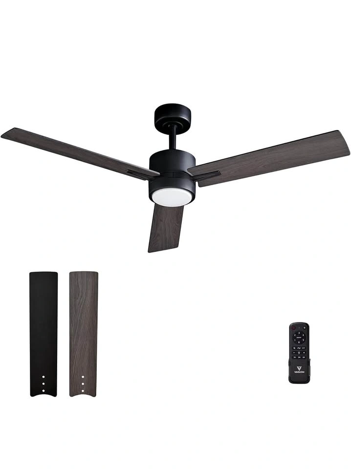 52 Inch Modern Ceiling Fan with Light