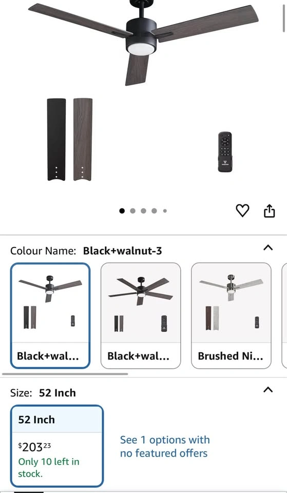 52 Inch Modern Ceiling Fan with Light - photo 2