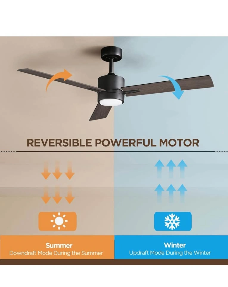 52 Inch Modern Ceiling Fan with Light - photo 3