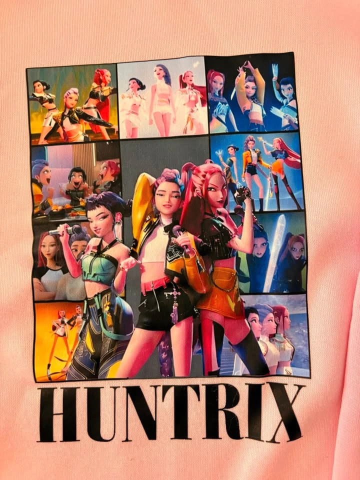 Girls light pink Huntrix Hoodie (size large) - photo 2