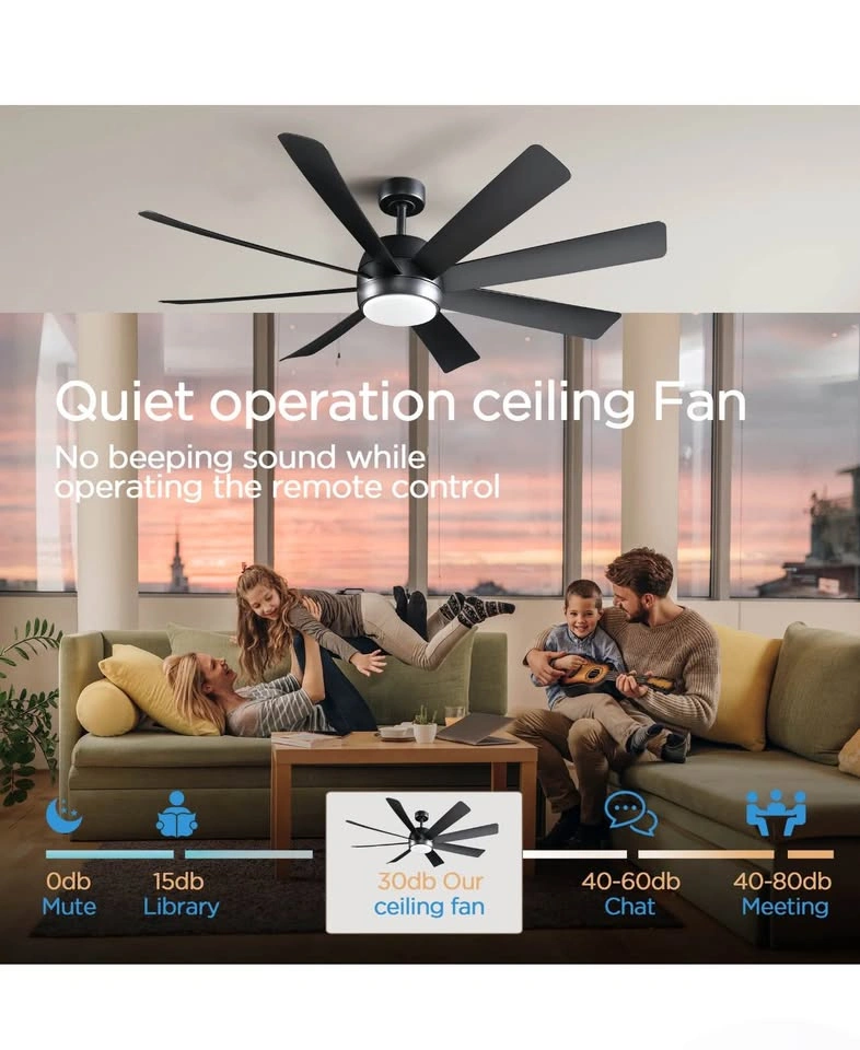 61 Inch Industrial Ceiling Fan with Light & Remote - photo 2
