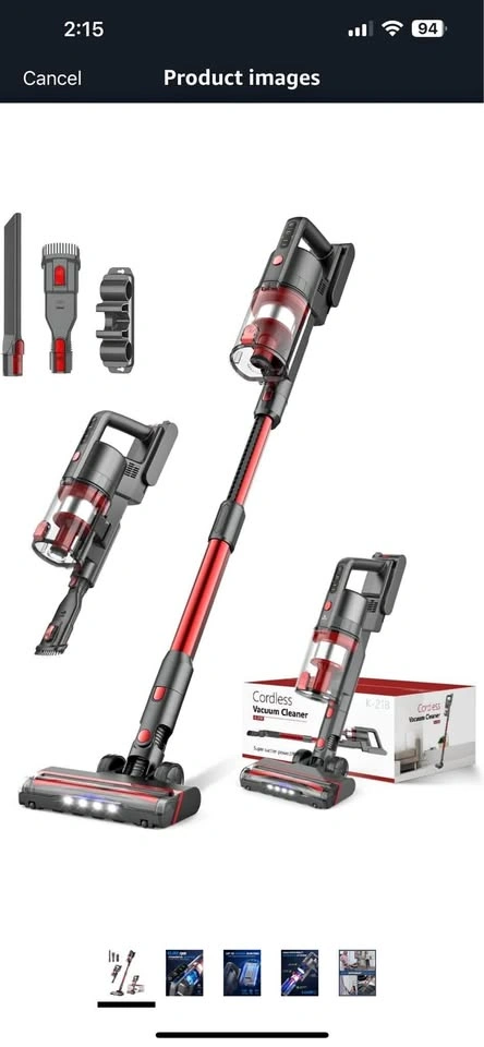 Cordless vacuum cleaner