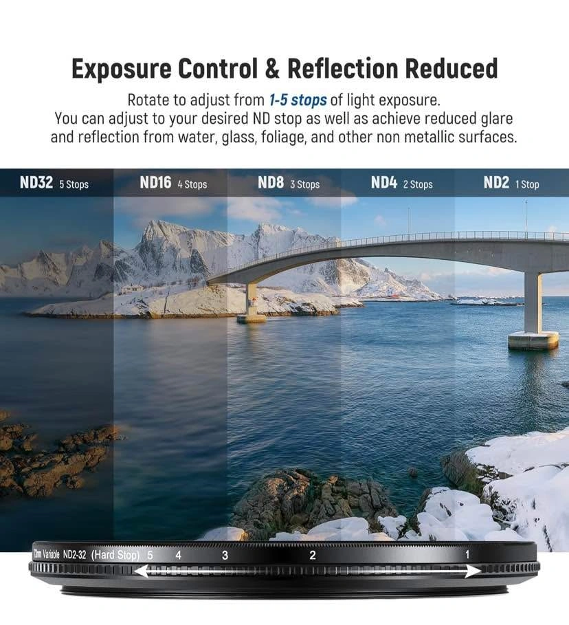 NEEWER 72mm True Colors Variable ND Filter - photo 4