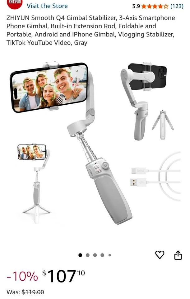 ZHIYUN Smooth Q4 Gimbal Stabilizer